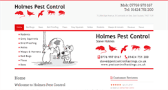 Desktop Screenshot of pestcontrolhastings.co.uk